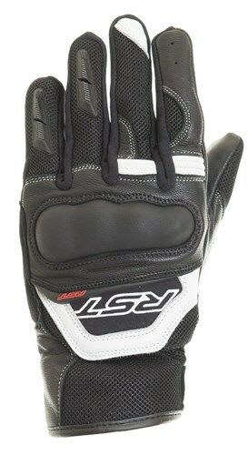 RST Urban Air CE Black Vented Ladies Motorcycle Gloves - Black/White