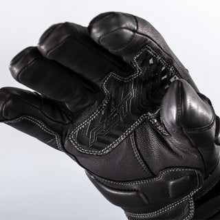 RST Storm 2 CE Leather Waterproof Motorcycle Gloves - Black