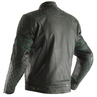 RST Hillberry TT CE Motorcycle Leather Jacket - Green