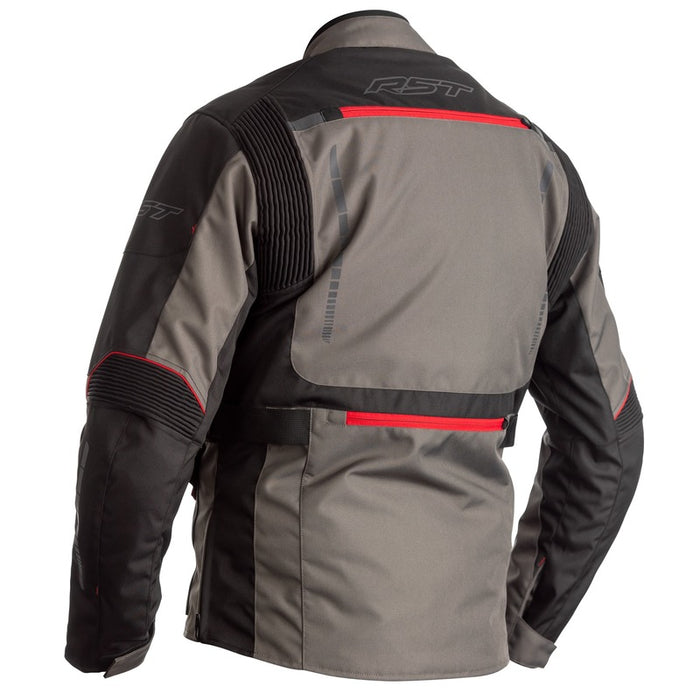 RST Atlas CE Waterproof Motorcycle Textile Jacket -  Grey/Black