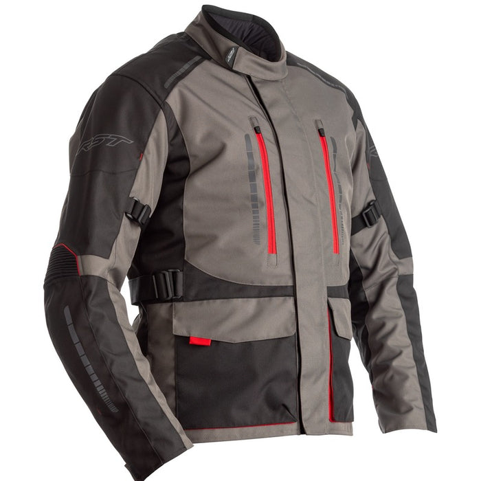 RST Atlas CE Waterproof Motorcycle Textile Jacket -  Grey/Black
