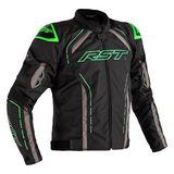 RST S-1 CE Sport Waterproof Jacket - Black/Flo Green