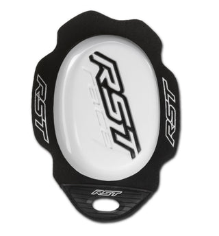 RST Factory Reverse Velcro Motorcycle Knee Slider - White