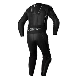 RST S-1 CE Men's Leather One Piece Suit - Black/White