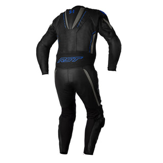 RST S-1 CE Men's Leather One Piece Suit - Black/Grey/Blue