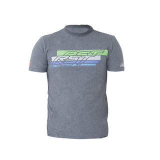 RST Speed Lines Motorcycle Tee - Gun/Green