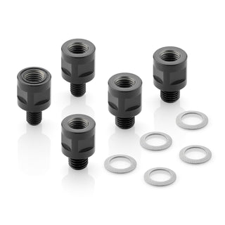 Rizoma Univeral Direct Mount Mirror Adapter Black for Various Models