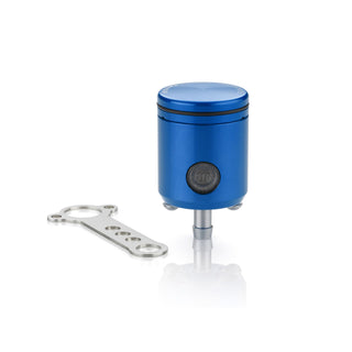 Rizoma Piston Brake/Clutch Fluid Reservoir 26ml For Aprilia/BMW/Ducati/Kawasaki/KTM/Triumph - Arctic Blue