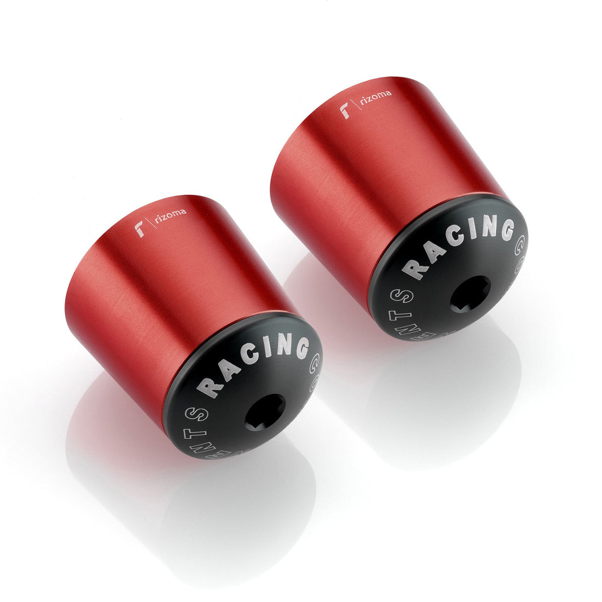 Rizoma 2color Conical Bar-End plug For OEM Handlebar MA510R - Red