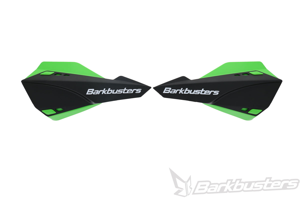 Barkbusters Sabre Mx/Enduro Handguard - Black With Deflectors In Green