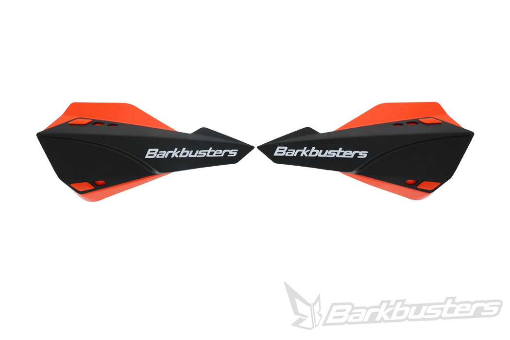 Barkbusters Sabre Mx/Enduro Handguard - Black With Deflectors In Orange