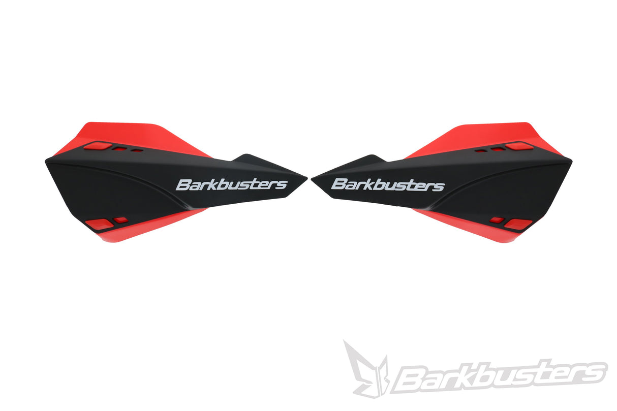 Barkbusters Sabre Mx/Enduro Handguard - Black With Deflectors In Red