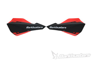 Barkbusters Sabre Mx/Enduro Handguard - Black With Deflectors In Red