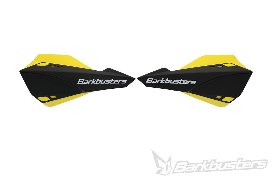 Barkbusters Sabre Mx/Enduro Handguard - Black With Deflectors In Yellow