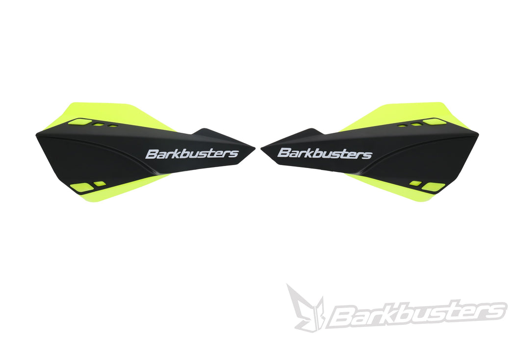 Barkbusters Sabre Mx/Enduro Handguard - Black With Deflectors In Yellow Hiviz