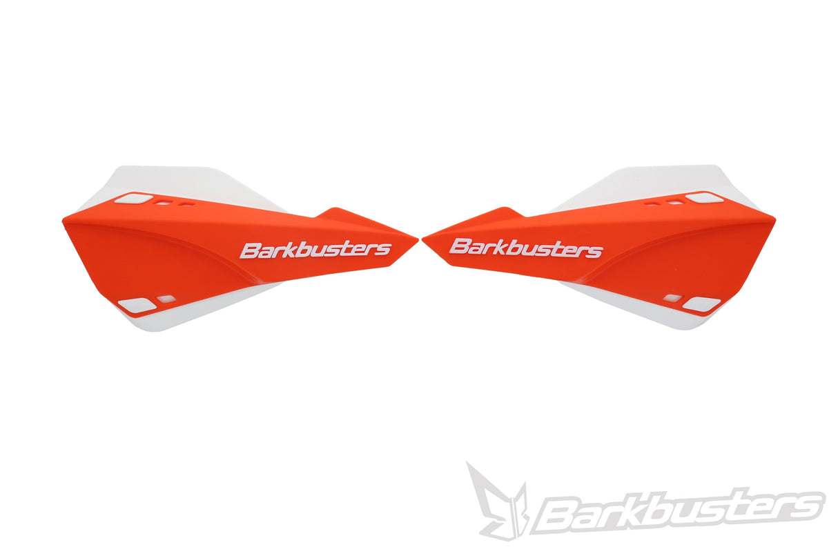 Barkbusters Sabre Mx/Enduro Handguard - Orange With Deflectors In White