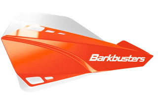 Barkbusters Sabre Mx/Enduro Handguard (With Deflector) - Orange/White