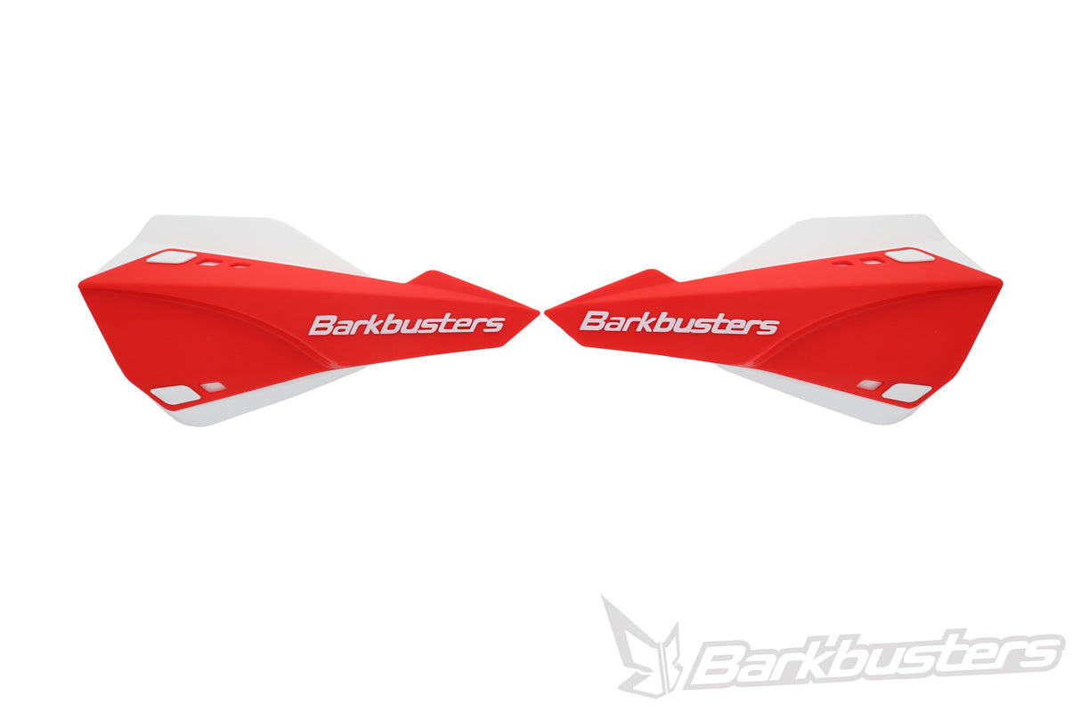 Barkbusters Sabre Mx/Enduro Handguard - Red With Deflectors In White