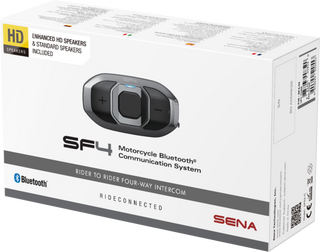 Sena SF4 Motorcycle Bluetooth Intercom Single Pack