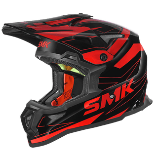 SMK Allterra Slope (MA230) Helmet - Matt Black Red