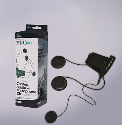 Scala Rider Cardo Audio/Wired Corded Microphone for TeamSet/ Solo/ Q2/FM