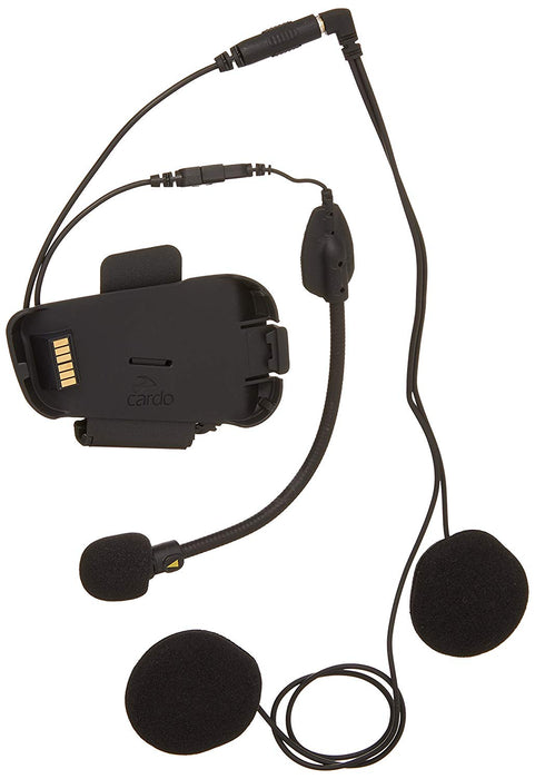 Scala Rider Cardo Audio/Microphone Kit W/Hybrid & Corded Microphone For Packtalk/Smart Pack