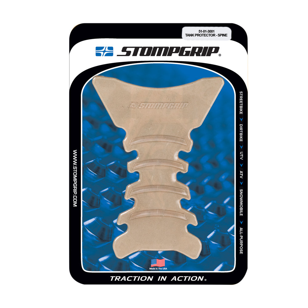 Stompgrip Spine Streetbike Tank Protector Kit - Clear
