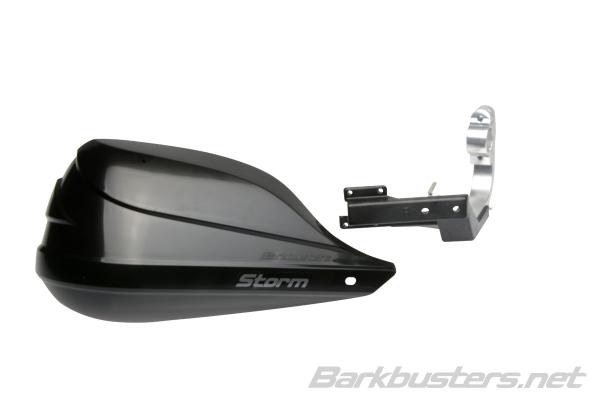 Barkbusters Storm Handguard - Single Point Clamp Mount 22mm - Black