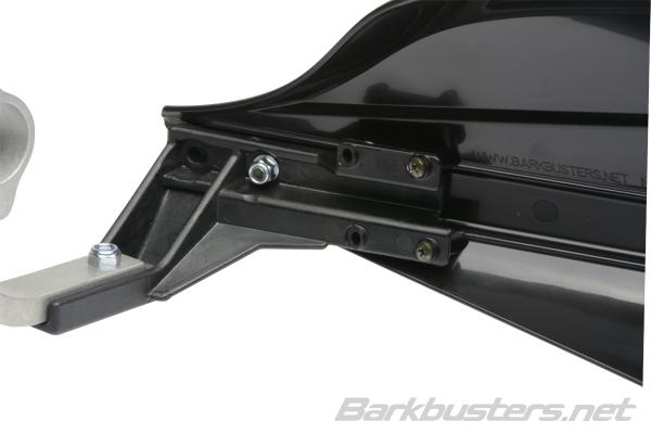 Barkbusters Storm Handguard - Single Point Clamp Mount 25.4mm - Black