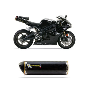 Two Brothers Racing Titanium Triumph TT600 (02-06) Black Slip-On System