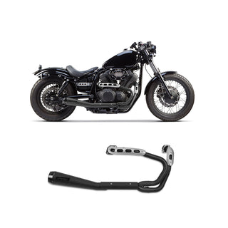 Two Brothers Racing Yamaha Bolt (13-23) Black Slip-On Carbon Exhaust System