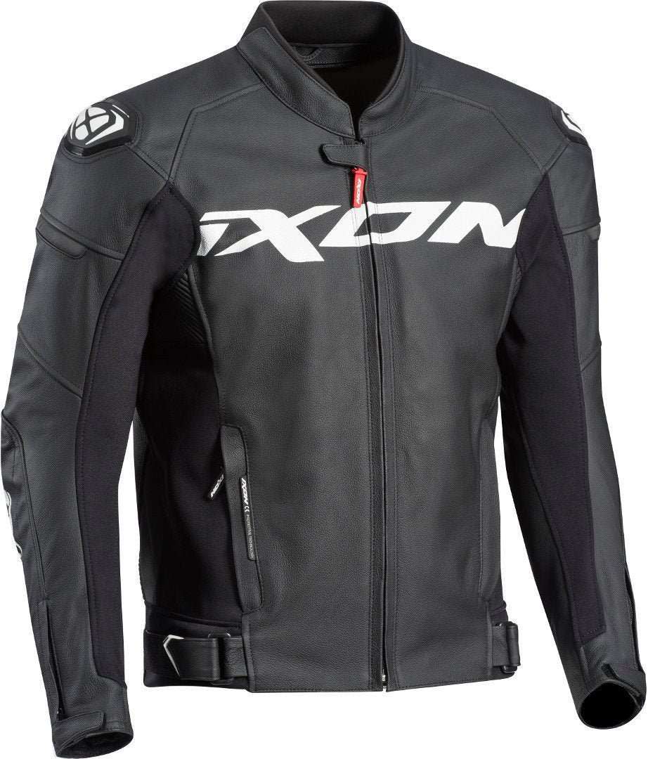 Ixon Sparrow Leather Jacket - Black/White