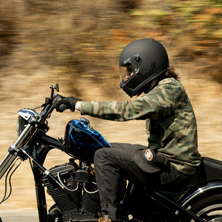 Biltwell Lane Splitter ECE Helmet - Factory Flat Black