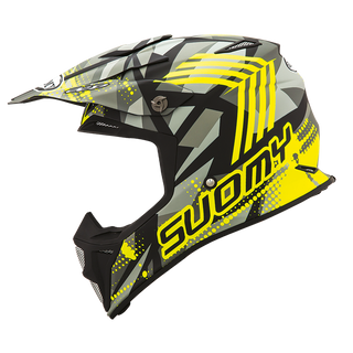 Suomy MX Speed Sergeant Matte Grey Yellow Fluro