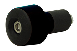 Tarmac Bar Ends Tapered Smooth 20mm Long - Black