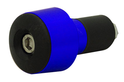 Tarmac Bar Ends Tapered Smooth 20mm Long - Blue