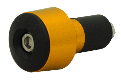 Tarmac Bar Ends Tapered Smooth 20mm Long - Gold