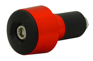 Tarmac Bar Ends Tapered Smooth 20mm Long - Red