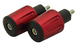 Tarmac Bar Ends Tapered Grooved 36mm Long - Red