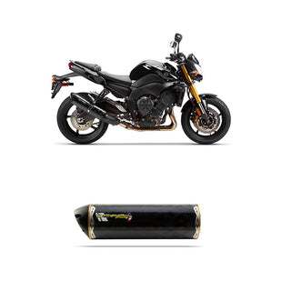 Two Brothers Racing Yamaha FZ8 (11-12) Black Slip-On Aluminium Exhaust System