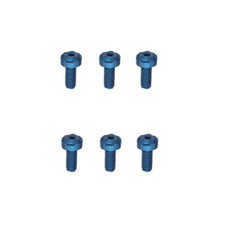 Two Brothers Racing End Cap Bolt Kit - Blue (6 Pcs Included Washers & Tool)