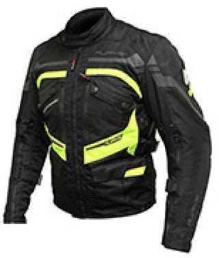 Rjays Dune Mens Jacket - Black/Fluro Yellow