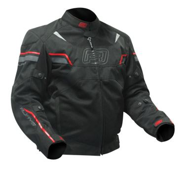 Rjays Swift II Men's Textile Jacket - Black/Red