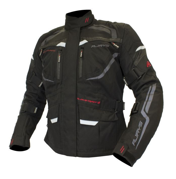 Rjays Voyager V Men's Textile Jacket - Black
