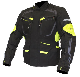 Rjays Voyager V Men's Textile Jacket - Black/Hi-Viz