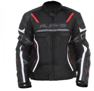 Rjays Air-tech Men's Textile Jacket - Black/White