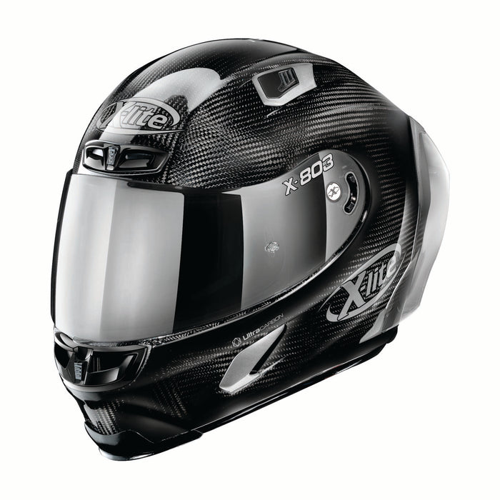 X-Lite X-803RS Ultra Carbon Silver Edition 44 Motorcycle Helmet - Black/Silver