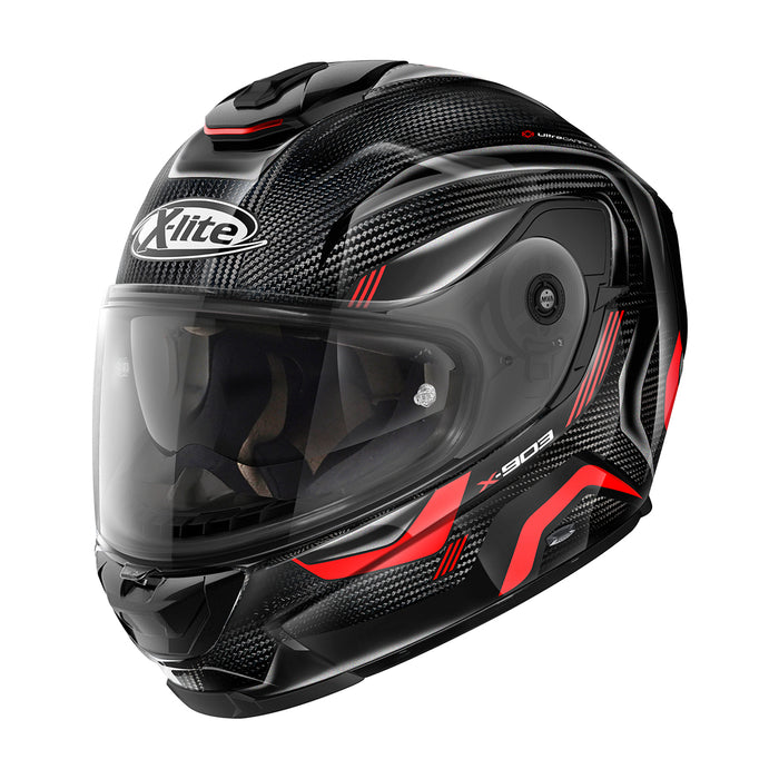 X-Lite X-903 Ultra Carbon Elektra 40 Motorcycle Helmet - Red/Black/Grey