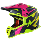 SMK Allterra X-Power (GL649) Helmet - Grey Yellow Pink