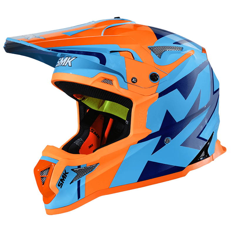 SMK Allterra X-Power (GL557) Helmet - Blue Blue Orange